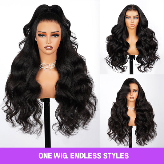 nafayah Upgrade 13x6 Three-Go™ Glueless Wig Straight/Body Wave Pre-Cut Ear-to-Ear Lace Frontal Pull Go Wigs All Pre-Styled
